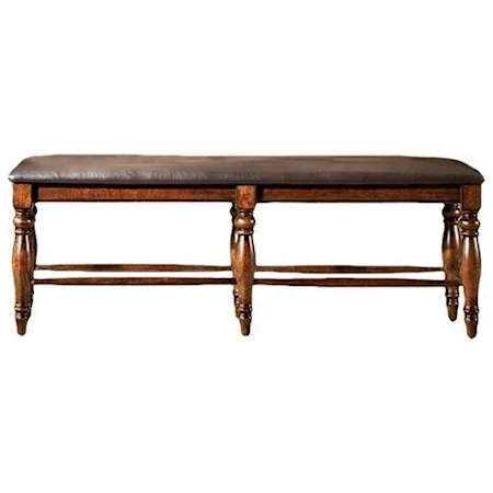 Backless Dining Bench with Upholstered Seat